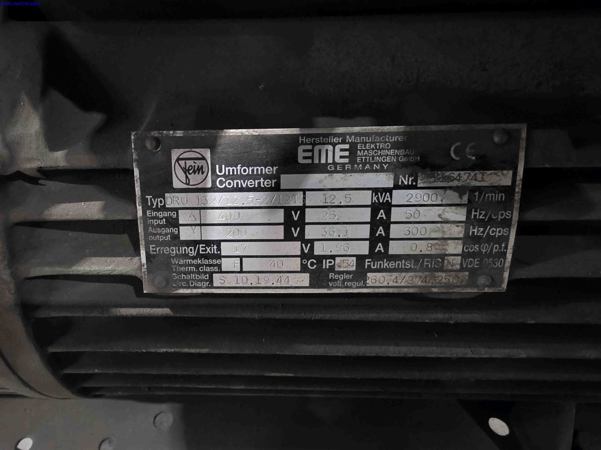 Umformer EME DRU 132/12.5-2/12TS